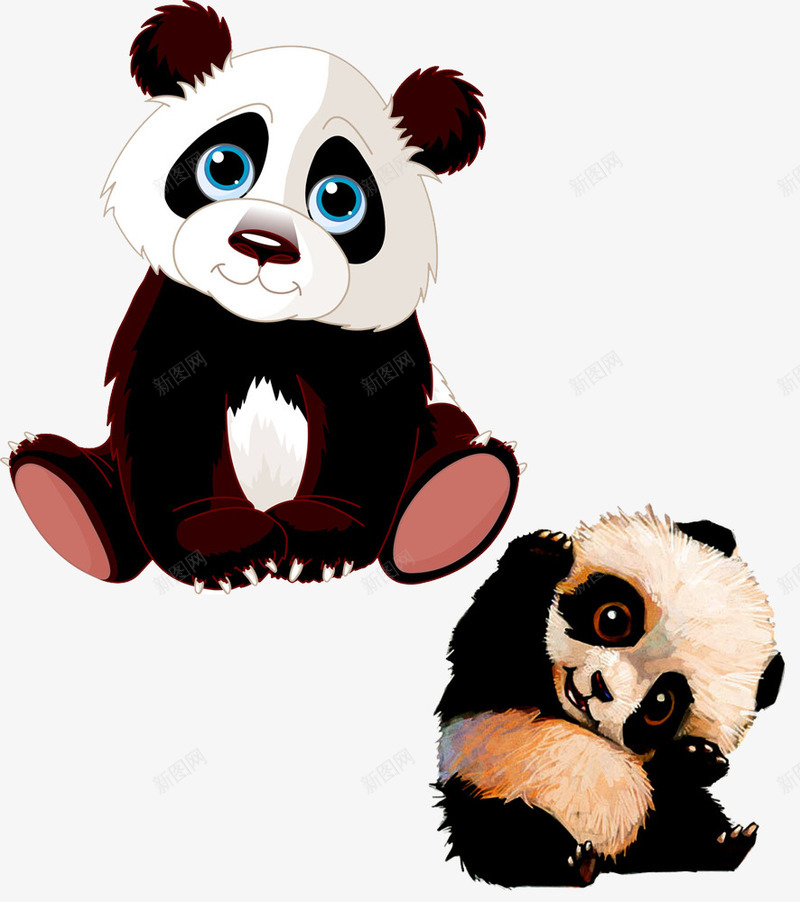 国宝熊猫png免抠素材_新图网 https://ixintu.com 一级保护动物 可爱 熊猫 珍稀物种