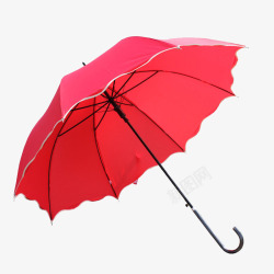 撑开的红色伞素材
