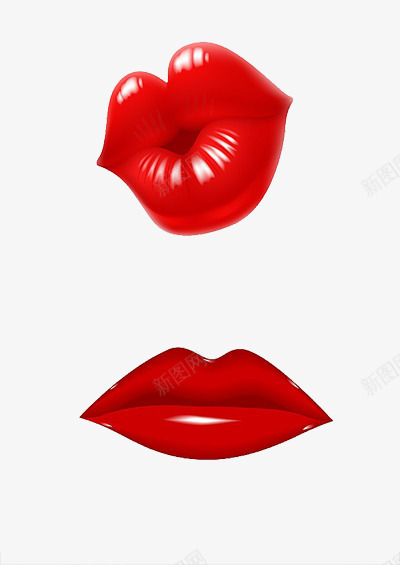 唇印红色png免抠素材_新图网 https://ixintu.com 口红 嘴唇 性感的嘴唇 素材 红色