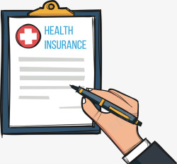 健康险保险单签字高清图片