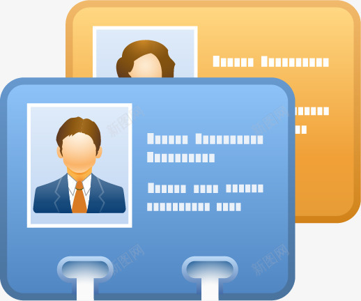 证件图标png_新图网 https://ixintu.com UI 出示证件 卡通 图标 工作证 手绘 证件