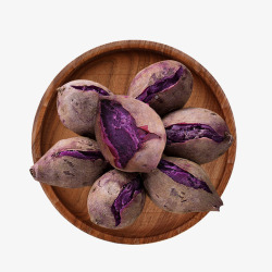 一碟好看又好吃的紫薯素材