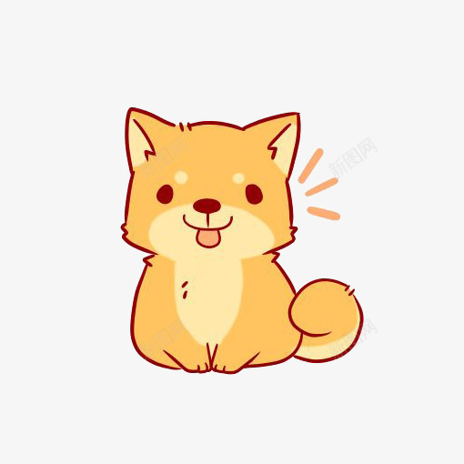 卡通黄色小猫咪png免抠素材_新图网 https://ixintu.com 动物 卡通 点缀 猫咪