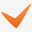 橙色的勾号符号icon图标图标