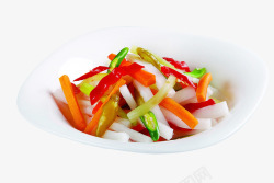 胡萝卜米煳米椒萝卜四川泡菜高清图片