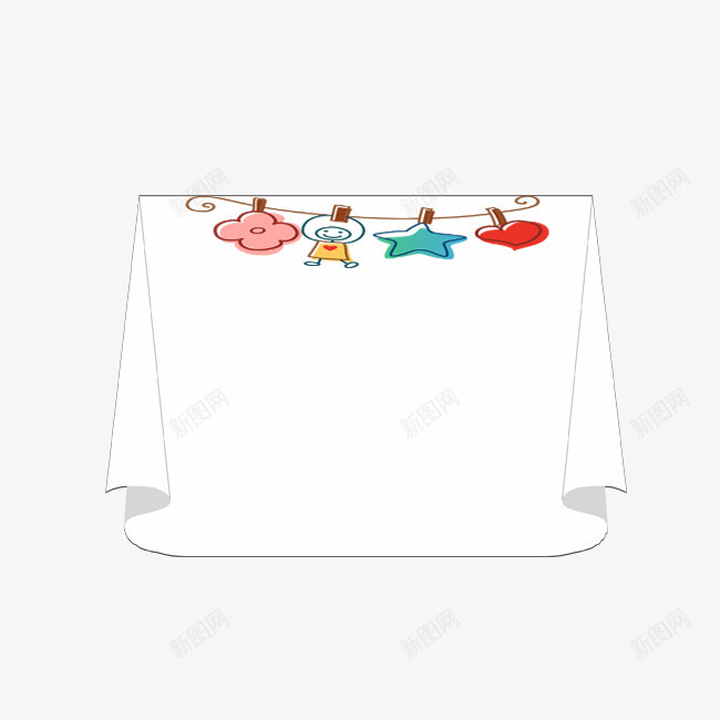 可爱卡通花边psd免抠素材_新图网 https://ixintu.com 创意边框 卡通花纹边 可爱 文艺 简约 花边