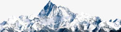 白色背景板玉龙雪山高清图片