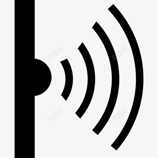 无线发射机图标png_新图网 https://ixintu.com WIFI图案 WiFi WiFi连接 信号 技术 无线电波 连接