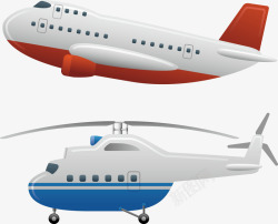 客机直升机组图素材