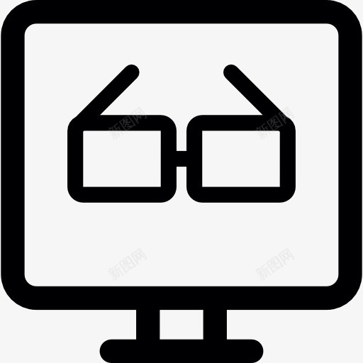 3d电视N图标png_新图网 https://ixintu.com 屏幕 技术 电视屏幕 电视机 电视监控 眼镜