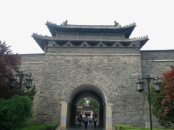 正门孔庙城墙摄影高清图片