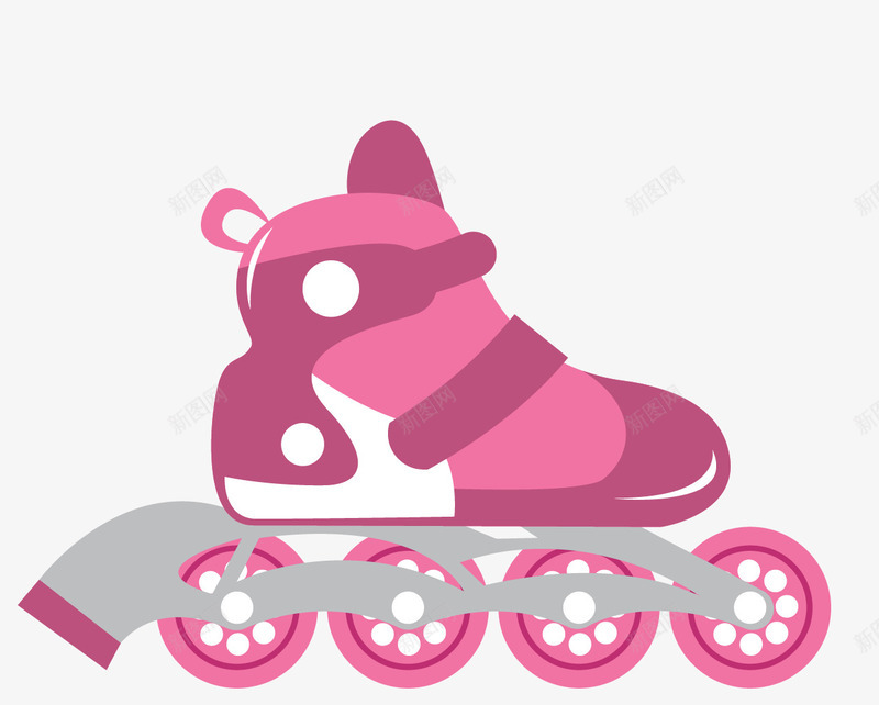 粉色单排卡通轮滑鞋矢量图ai免抠素材_新图网 https://ixintu.com 专业轮滑鞋 单排轮滑 单排轮滑鞋 卡通轮滑鞋 粉色 粉色轮滑鞋 轮滑鞋 矢量图