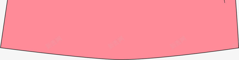 手绘女裙png免抠素材_新图网 https://ixintu.com 卡通 女装 少女 手绘 收腰 粉色 裙子