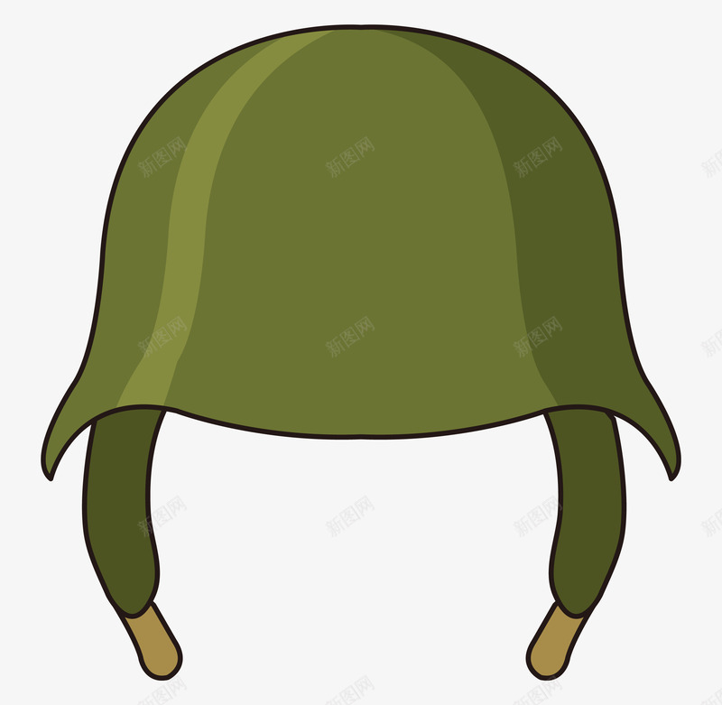 一顶绿色的军帽png免抠素材_新图网 https://ixintu.com 军帽 卡通手绘 帽子 手绘帽子 绿色帽子 装饰图