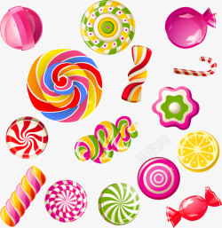 棉花糖素材彩色糖果高清图片