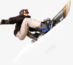 摄影极限运动滑雪运动员素材