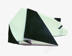 矢量折纸熊猫折纸小熊高清图片