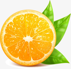 橘子装饰橙色简约橘子高清图片
