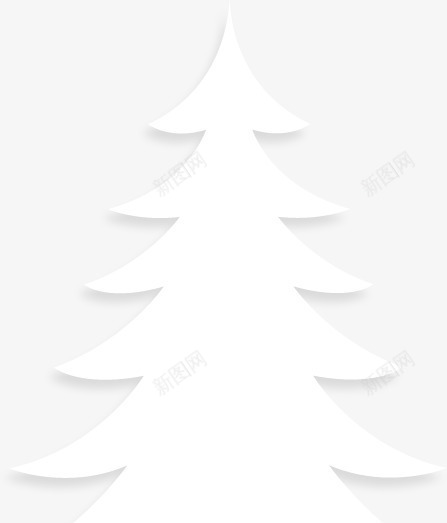 圣诞树圣诞松树白色圣诞树png免抠素材_新图网 https://ixintu.com 圣诞 圣诞树 松树 白色