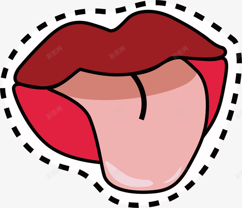 吐舌头的大嘴巴png免抠素材_新图网 https://ixintu.com png 大嘴巴 性感 素材 舌头