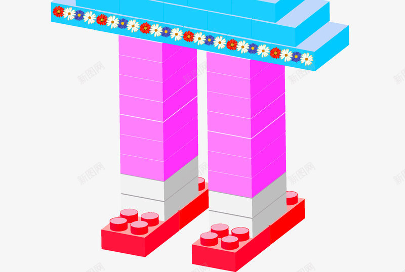 积木人物png免抠素材_新图网 https://ixintu.com 人物 儿童 玩具 积木