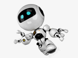 科幻机器人3D机器人矢量图高清图片