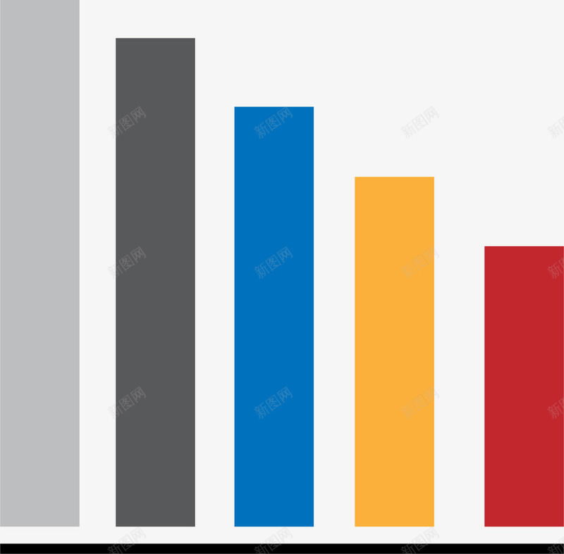 从高到底的数据图图标png_新图网 https://ixintu.com PNG图形 PPT图标 大数据 数据图 装饰 走势图