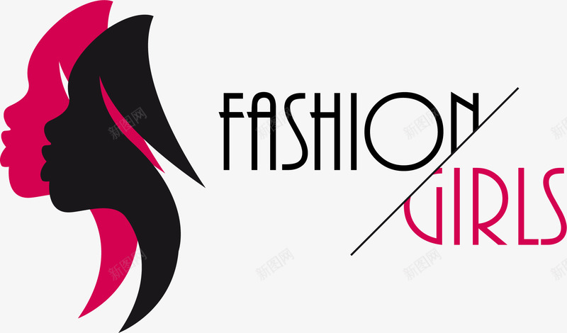 美发沙龙logo图标png_新图网 https://ixintu.com logo设计 女性侧脸 女性侧颜 美容logo设计