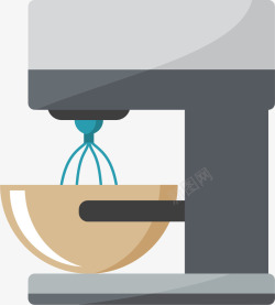 厨房碗盆设备搅拌机卡通风格矢量图高清图片