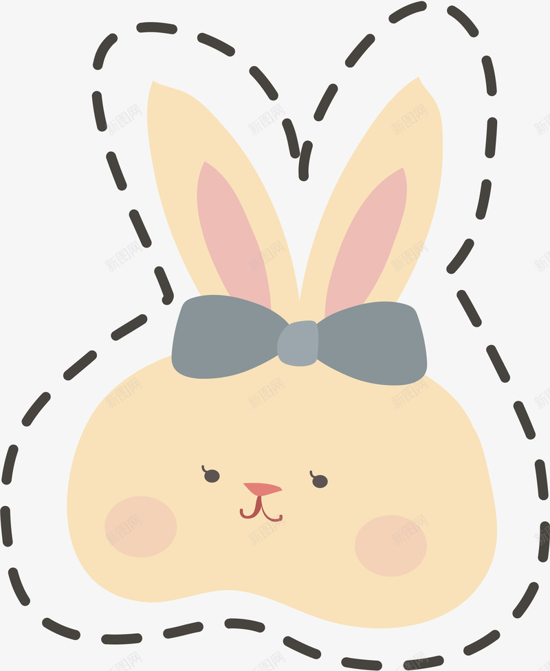 可爱卡通小兔子png免抠素材_新图网 https://ixintu.com 卡通 可爱 小兔子 小兔子LOGO 矢量图案 萌萌哒 贴纸