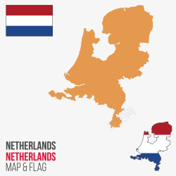 荷兰地图素材
