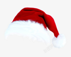 圣诞造型创意手绘合成红色的圣诞帽造型高清图片