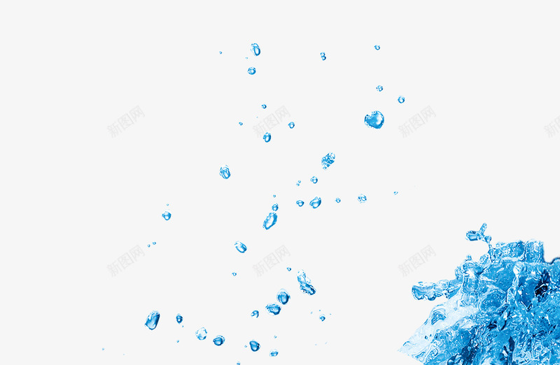 碎冰四溅png免抠素材_新图网 https://ixintu.com 冰块 冰晶 碎冰 蓝色