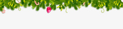 铃铛和松树枝圣诞节装饰高清图片