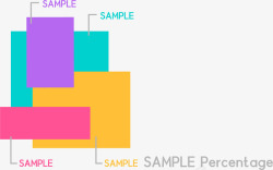 彩色ppt数据商务图表插画矢量图素材