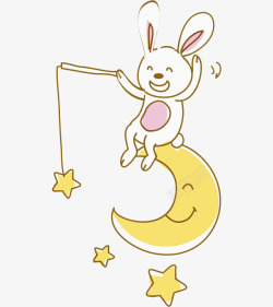 黄色耳朵可爱兔子高清图片