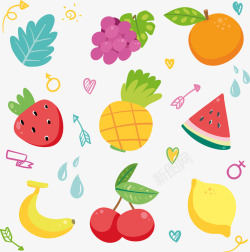 营养水果背景图素材