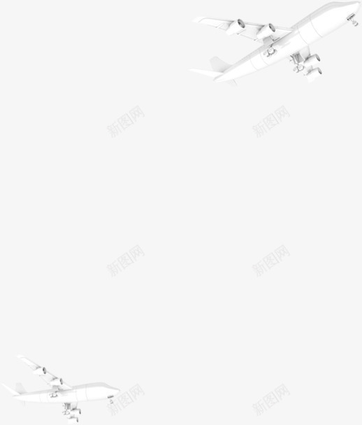 手绘飞机都市插画png免抠素材_新图网 https://ixintu.com 插画 都市 飞机