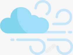 卡通气候多云天气图标高清图片