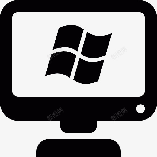 计算机屏幕上的Windows徽标图标png_新图网 https://ixintu.com Windows操作系统 技术 操作系统 标识 计算