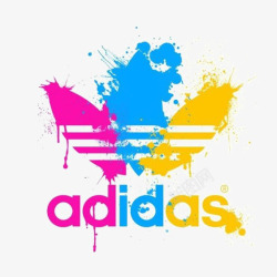 彩色运动鞋ADIDAS图标高清图片