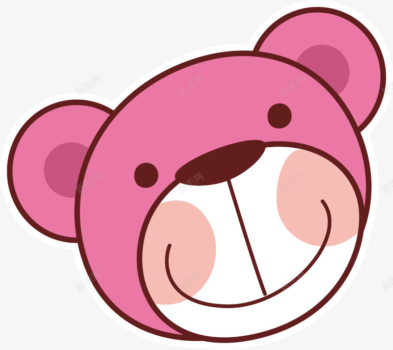 卡通可爱动物小熊头像png免抠素材_新图网 https://ixintu.com 动物 卡通 可爱 头像 小熊