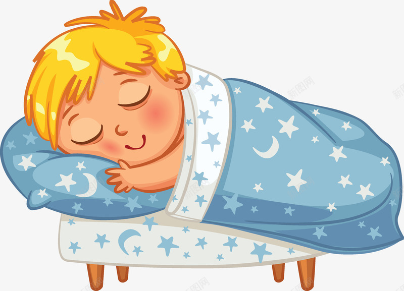 睡觉的儿童png免抠素材_新图网 https://ixintu.com 儿童 儿童海报素材 卡通 小孩 盖被睡觉 童趣