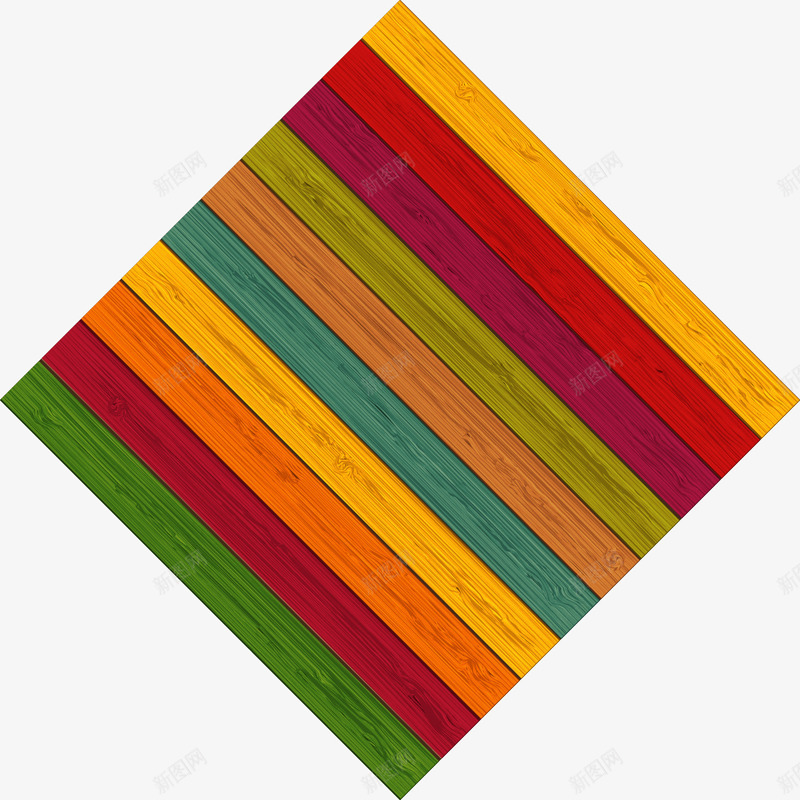 彩色木板png免抠素材_新图网 https://ixintu.com 地板 彩色木板 木地板 木板