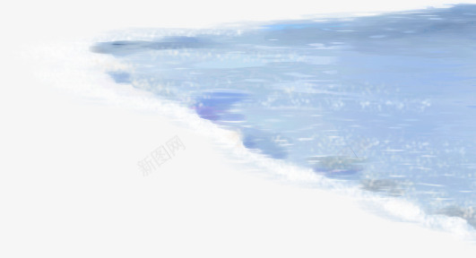 紫色海浪海滩手绘人物png免抠素材_新图网 https://ixintu.com 人物 海浪 海滩 紫色