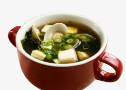 白色汤类海鲜豆腐汤高清图片