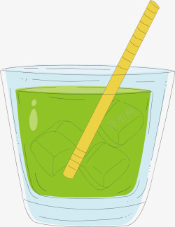 苦瓜汁绿色的苦瓜汁矢量图高清图片