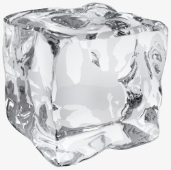 白色冰块白色透明的冰块效果高清图片