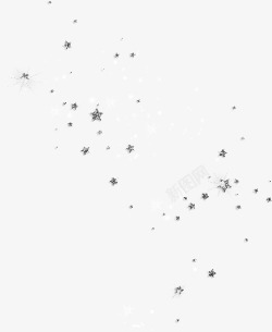 银色星星碎花素材