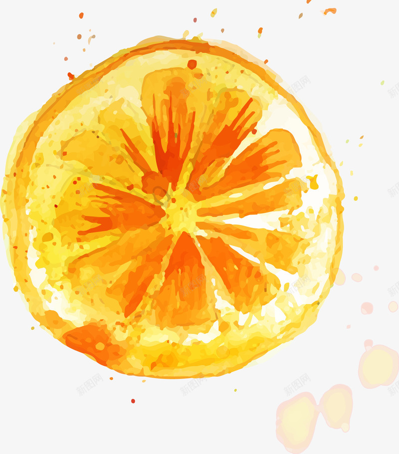 水彩橙子png免抠素材_新图网 https://ixintu.com 橙子 水彩 水彩装饰 水果 矢量装饰 装饰